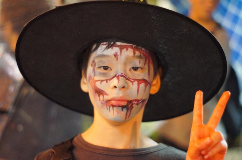 広島フェイスペイント組合-横川ゾンビナイト３-1028-0384