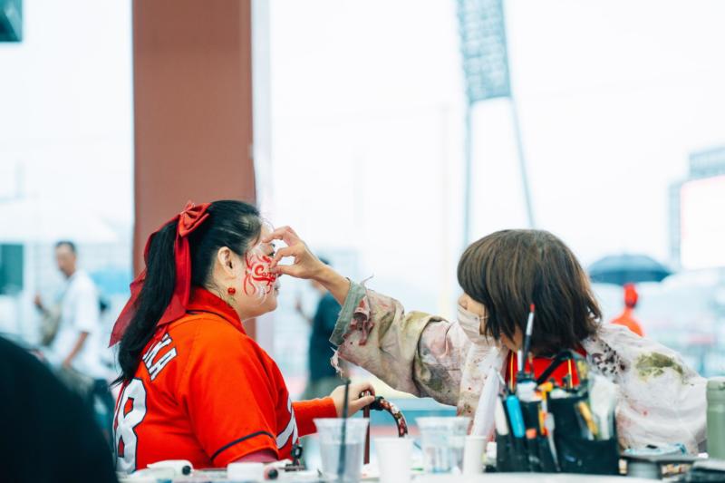 広島フェイスペイント組合-広島カープ×横川ゾンビナイト-06